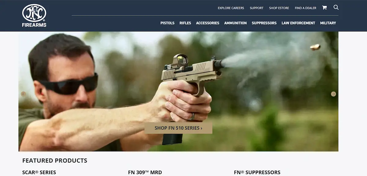 FN America — FN America product catalog on WordPress WooCommerce